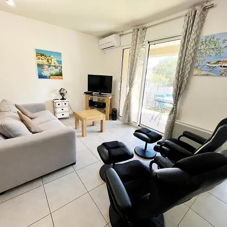 T3 Hippocampe -jardin -piscine -garage -clim Collioure